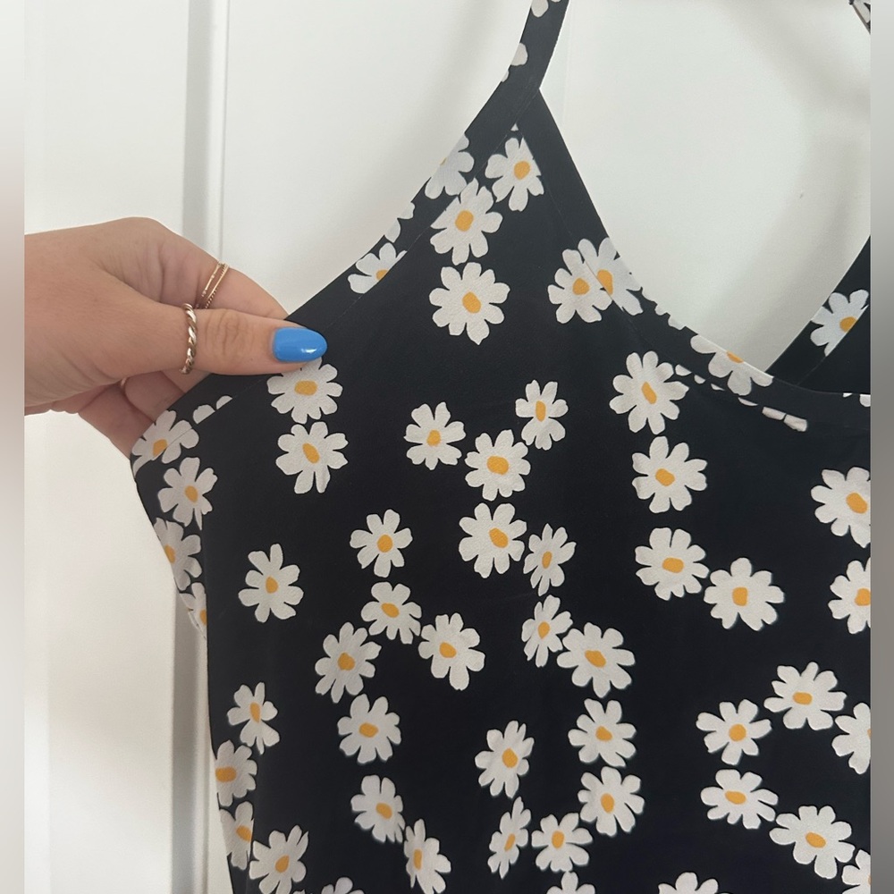 outdoor voices exercise dress in black daisies - Picture 3 of 5